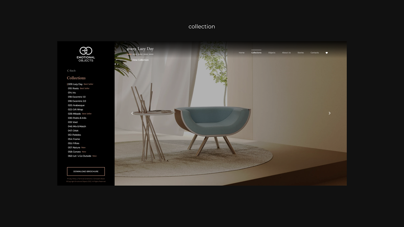 3D elementor furniture interior design  luxury Render UI/UX Web Design  Website wordpress