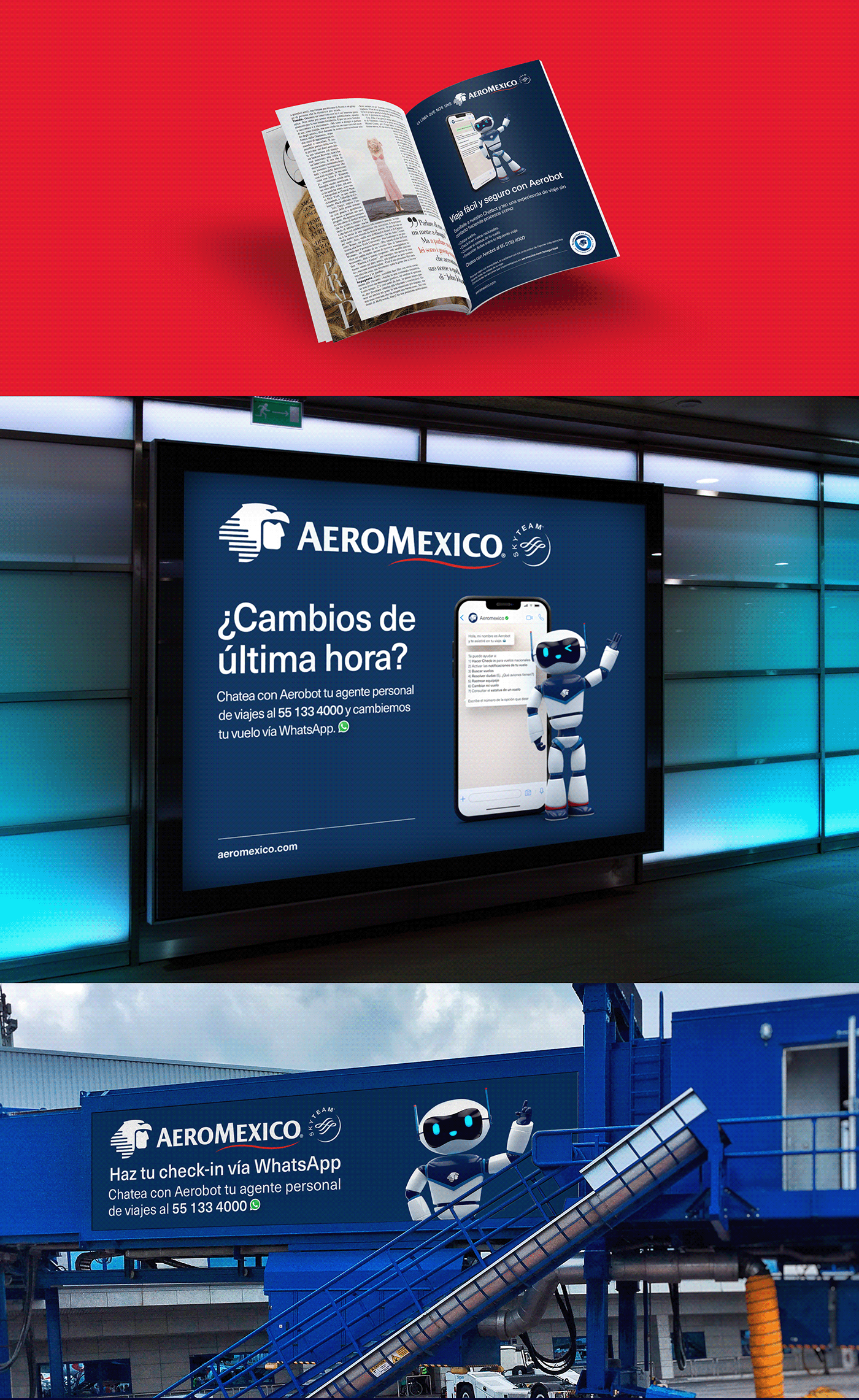 3D Aeromexico branding  Character design  Mascot Maxon Cinema 4d motion robot social media trend