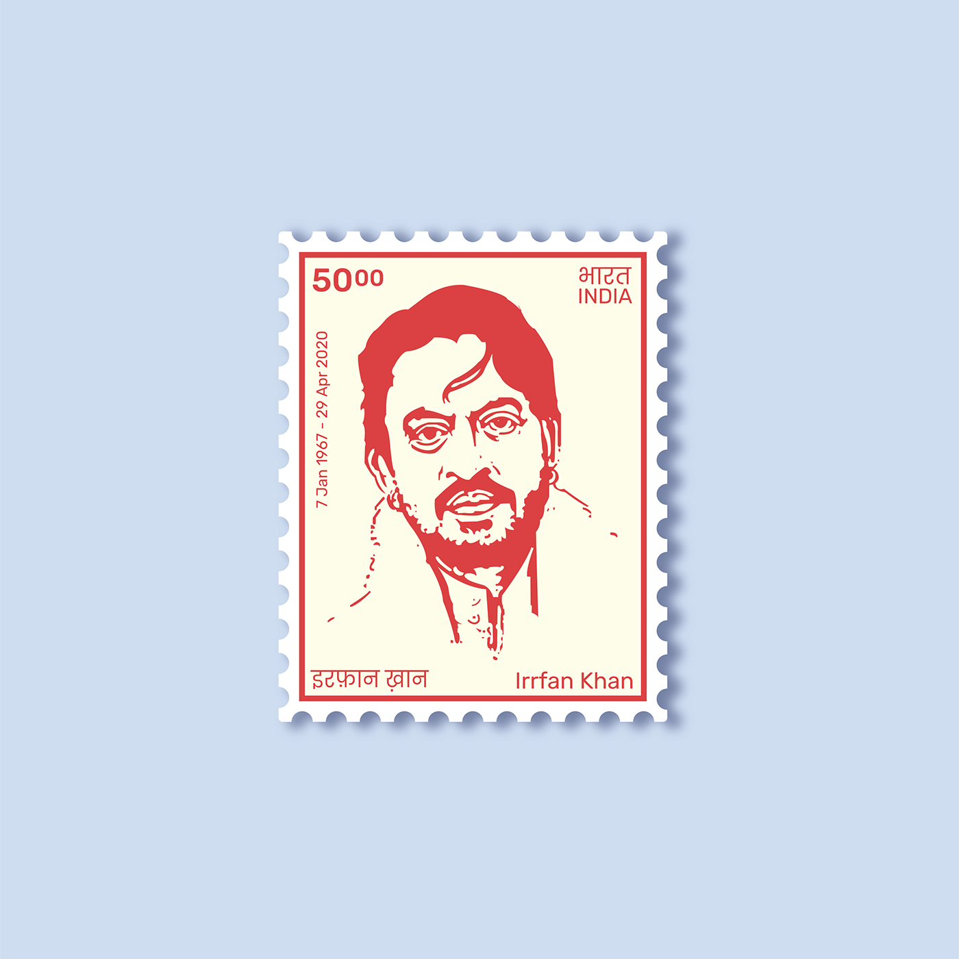 actor Bollywood design India post postage stamp Rishi Kapoor stamp super star tribute