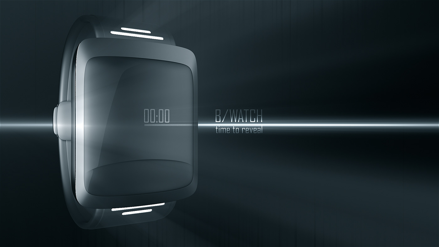 Watch. Animation 3d graphic concept.