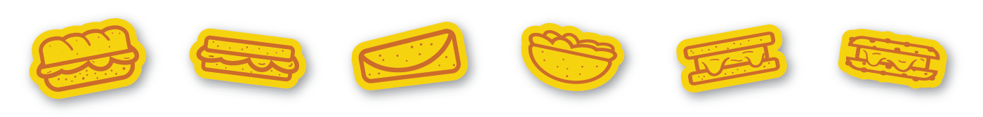 branding  brand identity logo Logo Suite sandwich cafe branding Packaging visual identity Logo Design