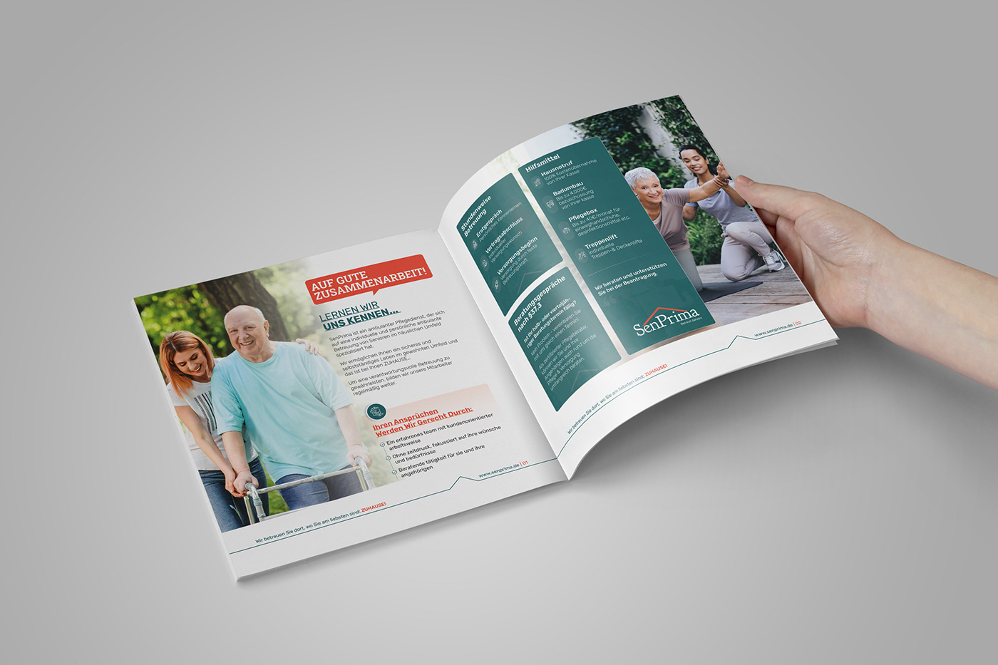 brochure design germany company profile Gesundheitsmarketing Company Brochure healthcare booklet design print Broschüren Broschüren Design