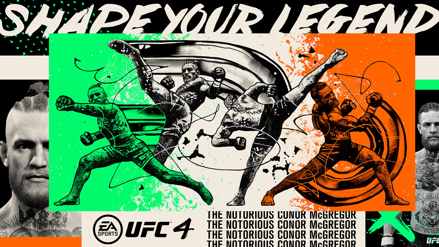 Anthony Joshua Boxing Conor McGregor EA SPORTS ILLUSTRATION  keyart Martial Arts MMA tyson fury UFC