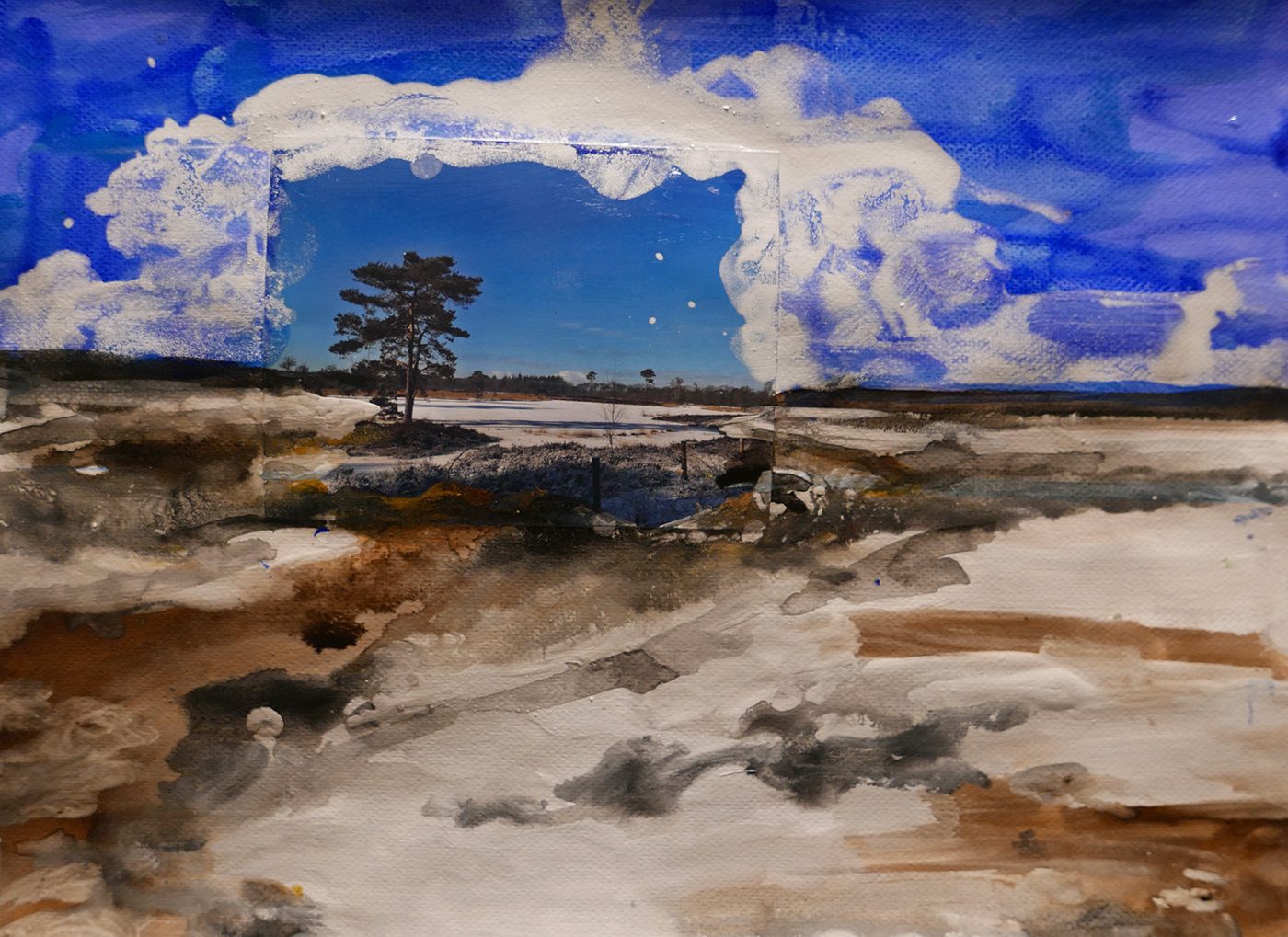 painting   pigments snow winger Moorland Landscape Nature photographer