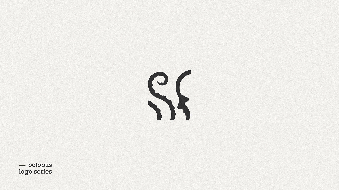 animal logo octopus Stylization symbol