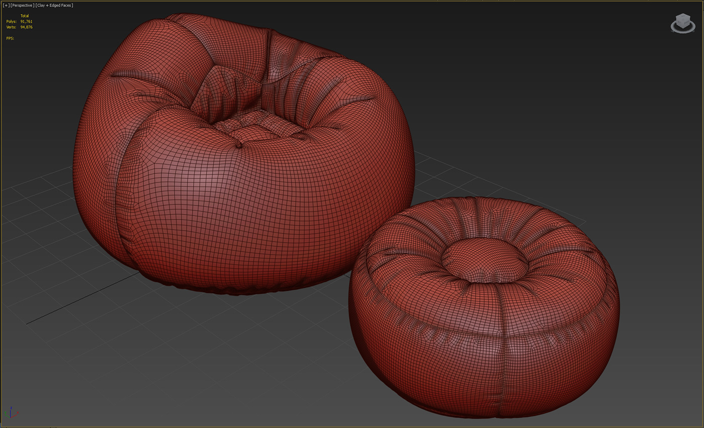 inflatable furniture 3D 3dmax Render vray 3ds max visualization interior design  CGI