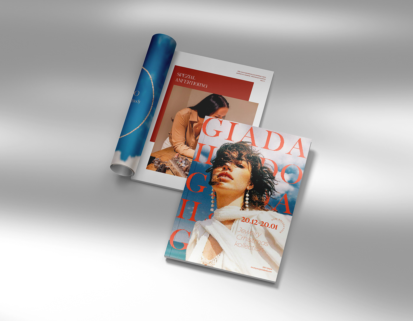 Magazine design InDesign book design typography   Graphic Designer brand identity visual jewelry design