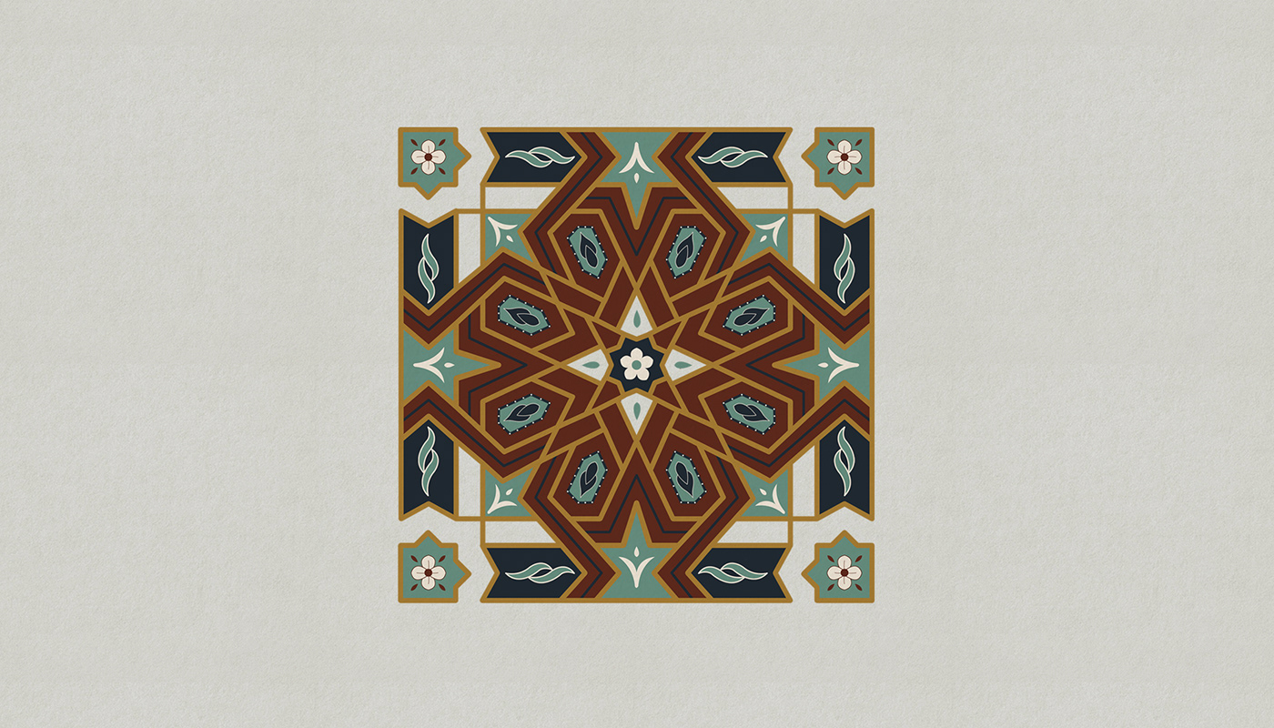 color geometric islamic art MOROCCAN DESIGN Morocco pattern Digital Art  islamic pattern society6 vintage