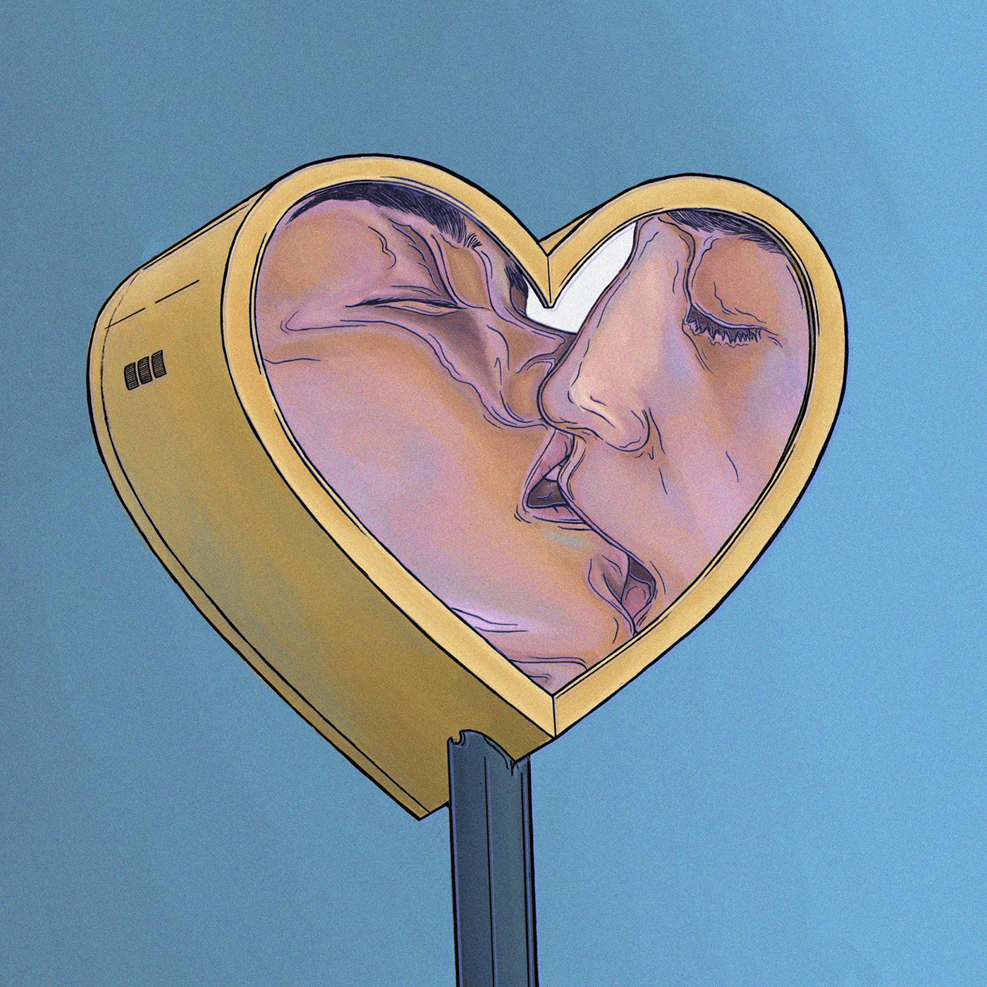 couple Digital Art  ILLUSTRATION  Illustrator Love Procreate romance