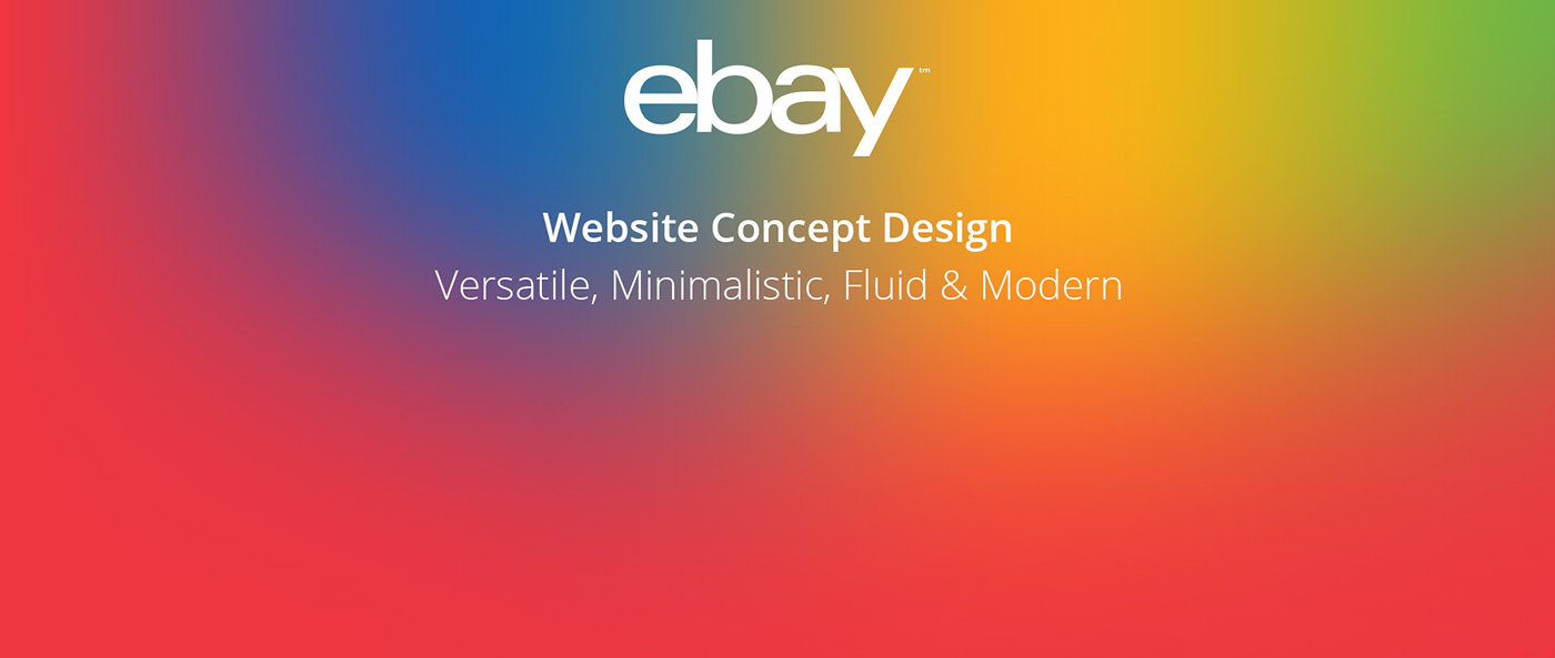 eBay website Website Rebrand briefing eBay eBay 2016