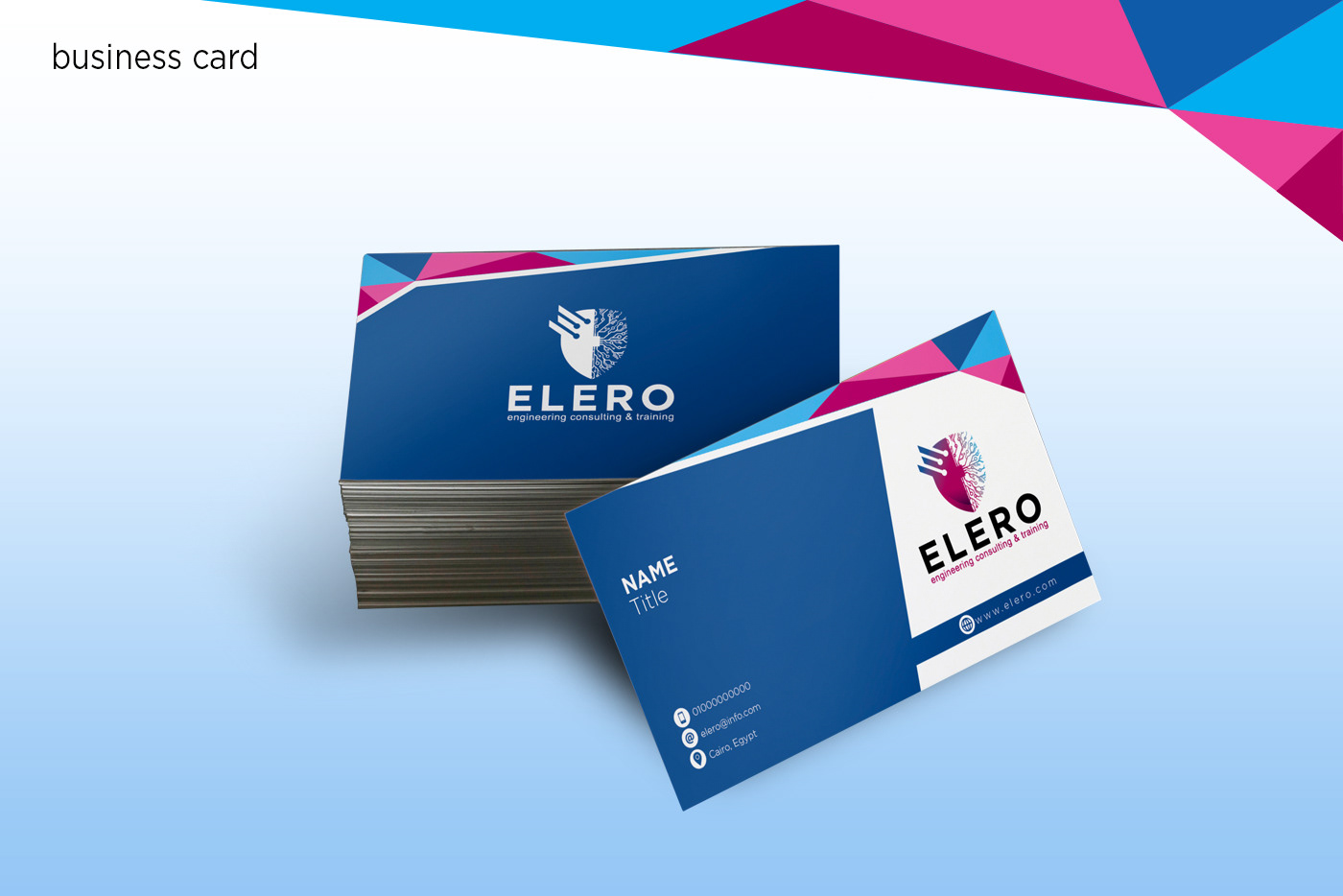 elero security IT informationtechnology safety branding  logo idintty identity shield