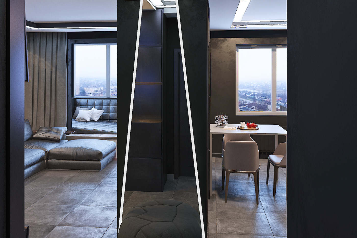 LOFT contemporary fusion interiors hi-tech design-interior modern actual Minimalism skandinavian