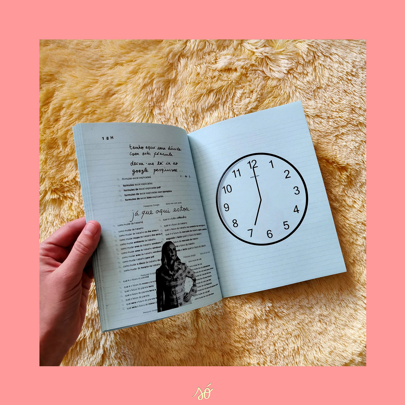 analog collage collage fanzine handcut handmade Office self publishing Small Press Work Zine