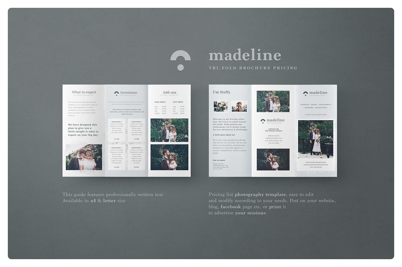Advertising  wedding template brand campaign marketing   photographer marketing template design campaign