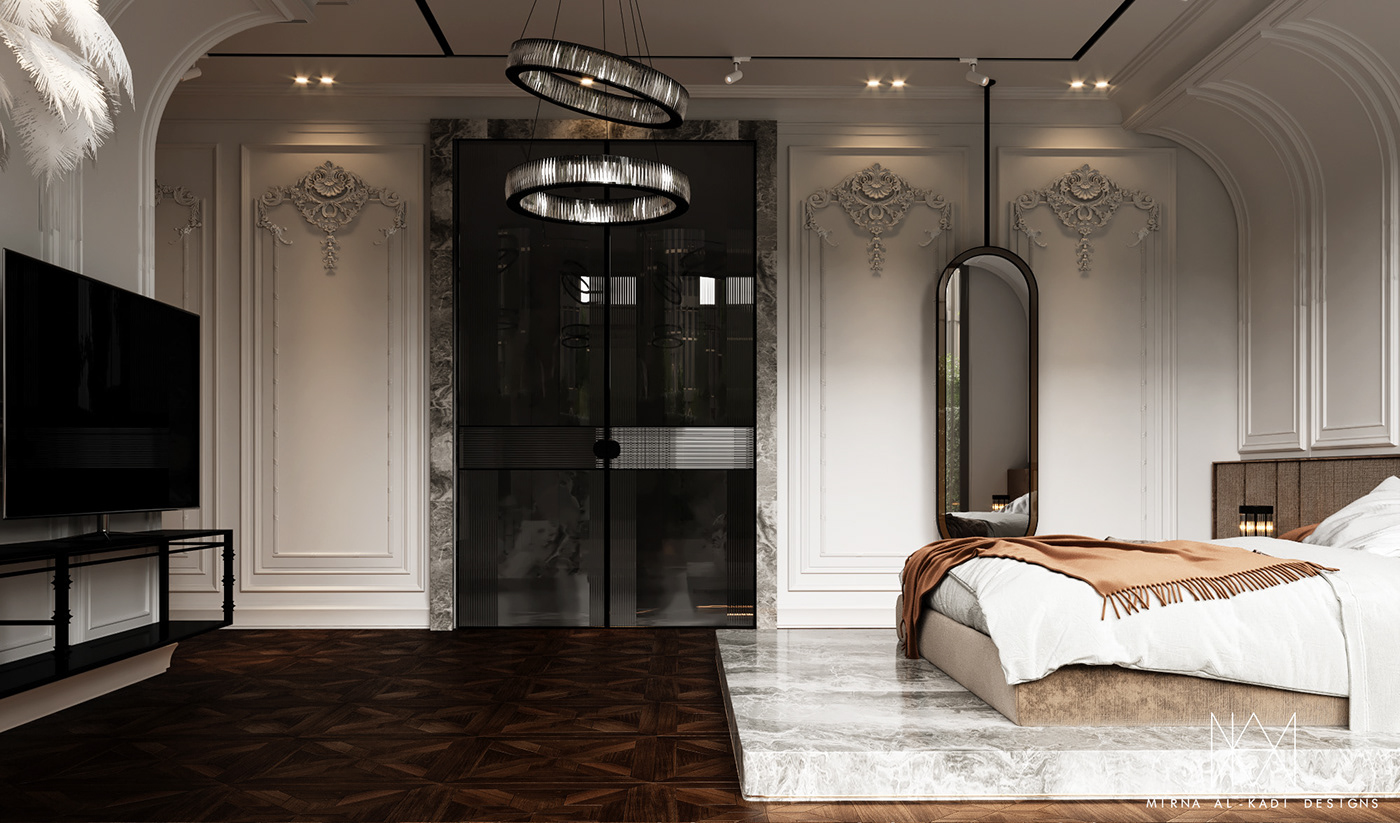 Kuwait luxurydesign luxuryinterior maserbedroom modernbedroom moderndesign neoclassicbedroom neoclassicinterior simpledesign