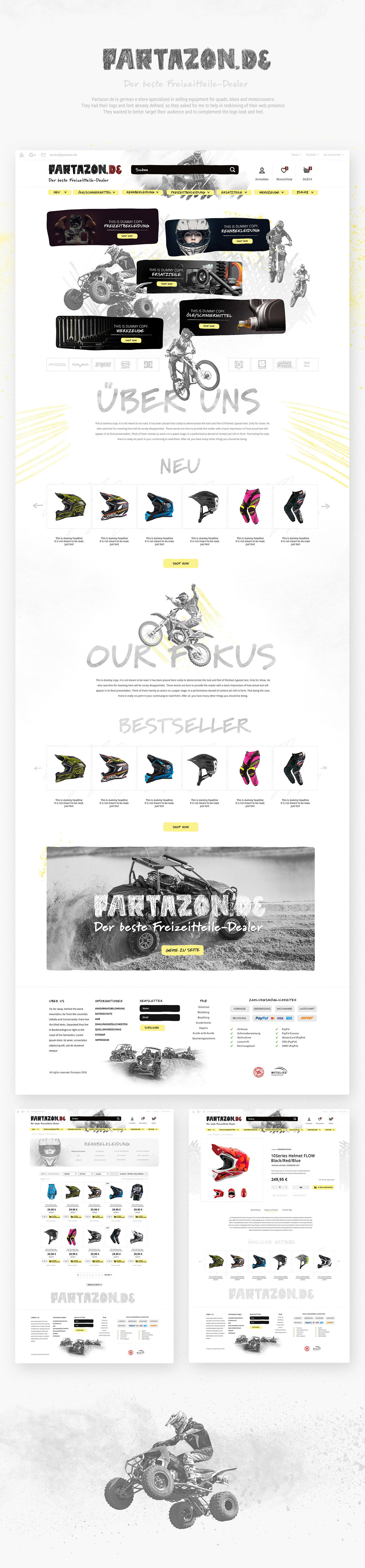 store e-commerce extreme sports dirty Motocross