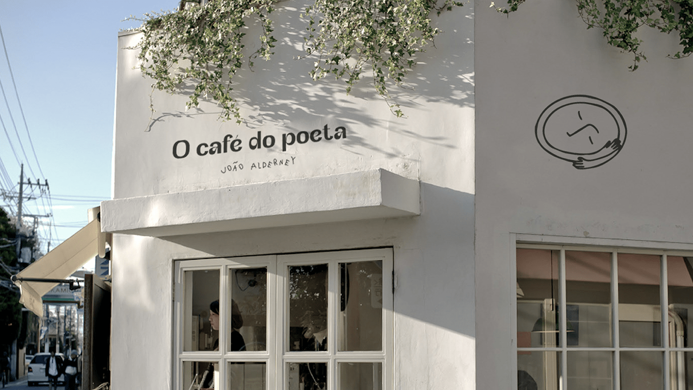 brand café do poeta criação design identidade visual Layout logo logofolio marca Poeta