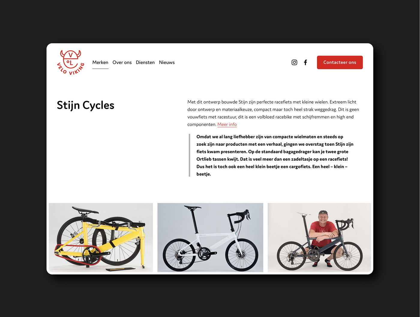 Bike Shop viking velo Bicycle Bike brand identity logo squarespace stamp Website