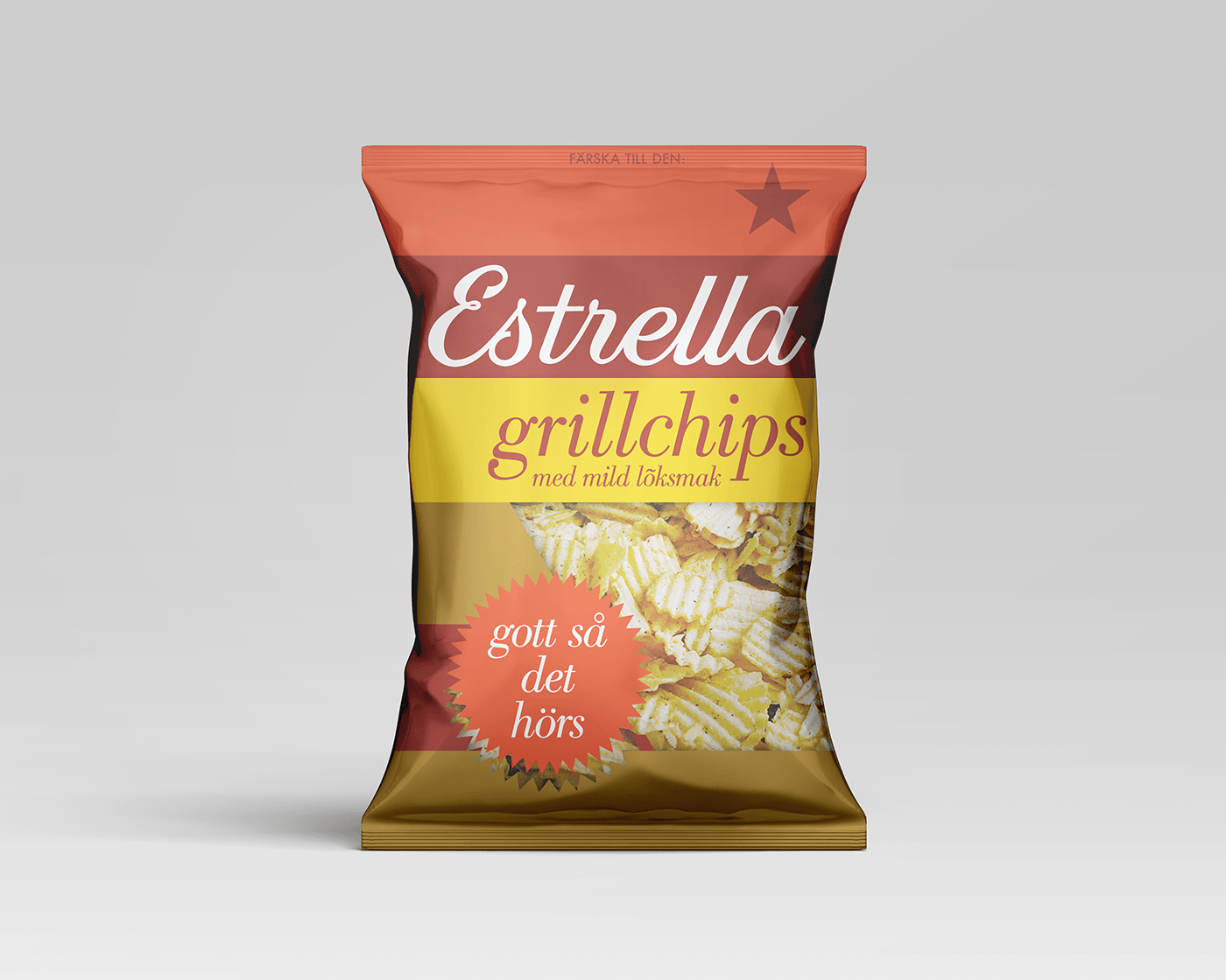 Estrella Graphic Designer adobe illustrator Brand Design Food  chips CRISPS Adobe Photoshop product Packaging