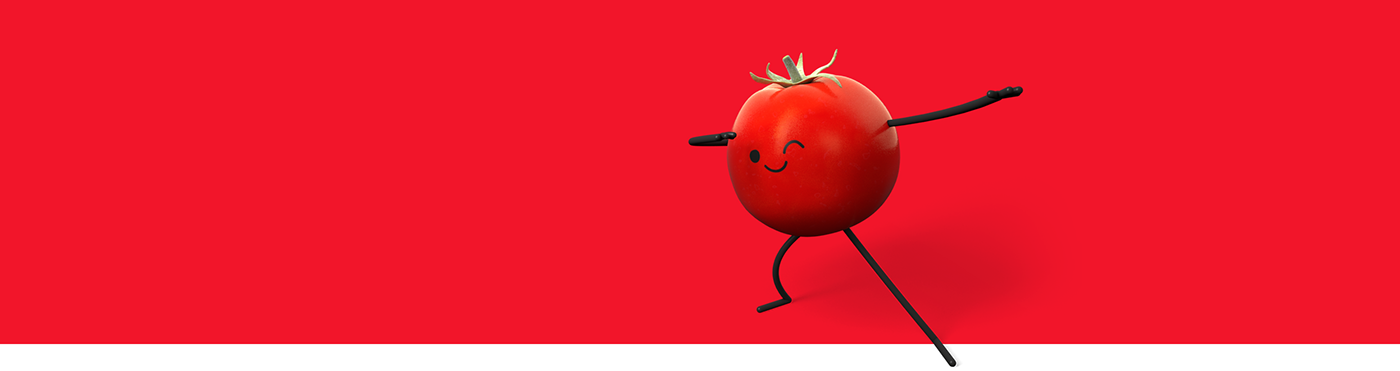 animation  mascotte 3D saveol salon agriculture tomate fraise Tomato strawberry