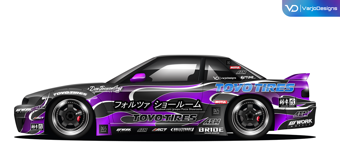 Fictional drift livery largely inspired by Japanese drift culture and D1SL drif...