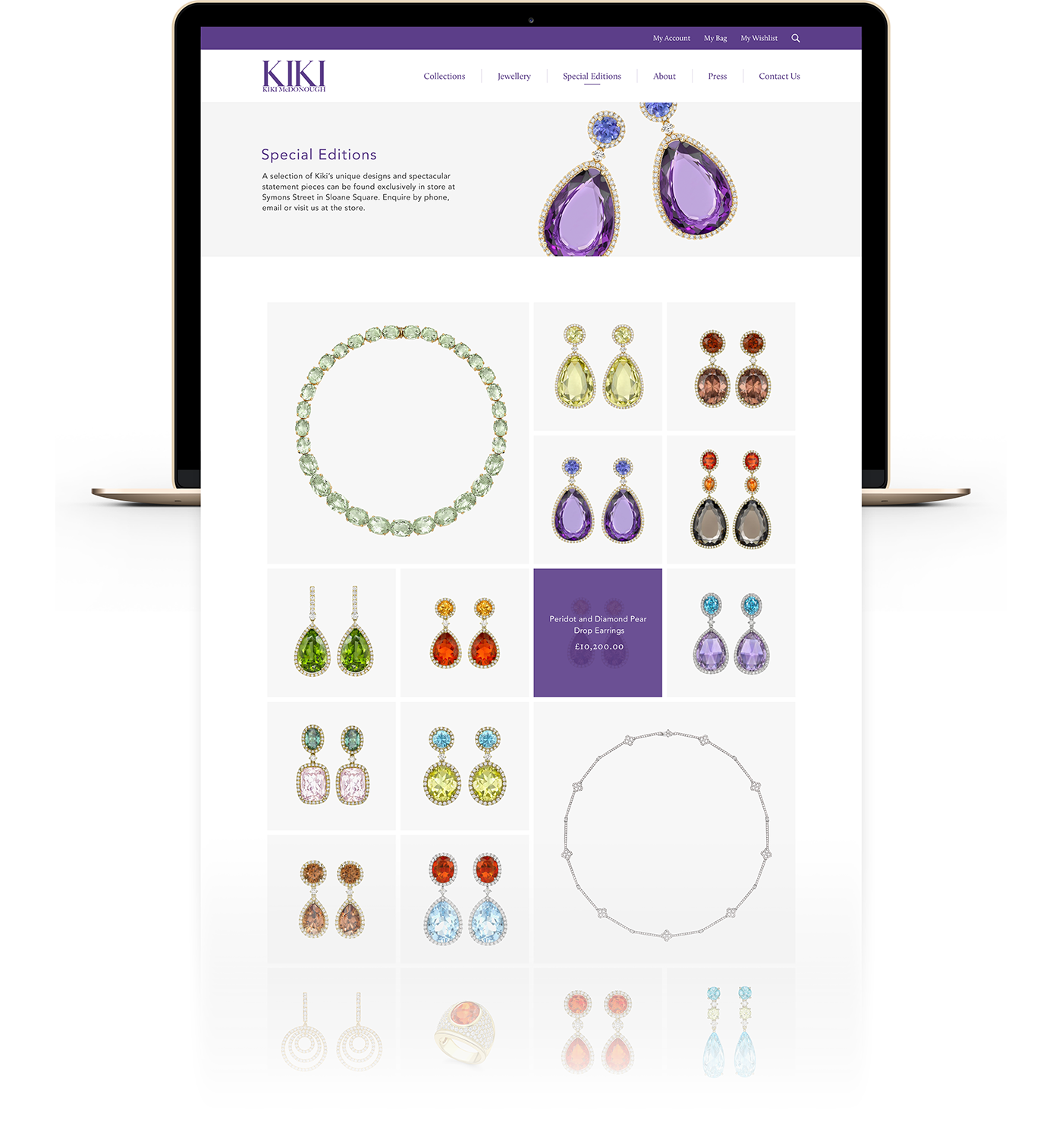 Kiki Jewellery Website Design Responsive mobile tablet