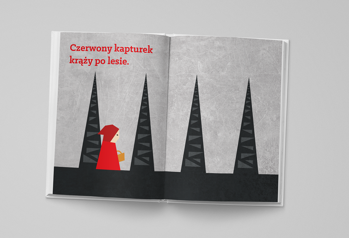 czerwony kapturek ILLUSTRATION  ilustacje dzieci children book książka Red Ridding Hood dtp