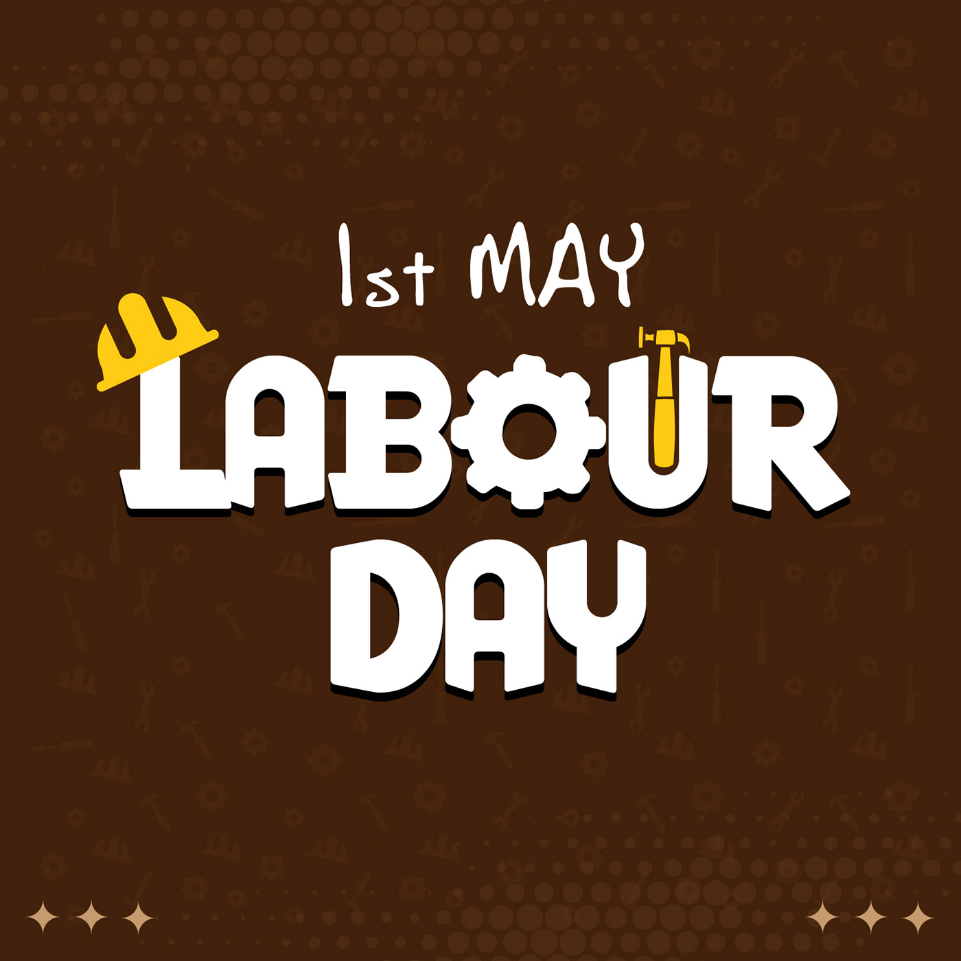 Advertising  banner graphic hardwork Labour Labour Day post worker