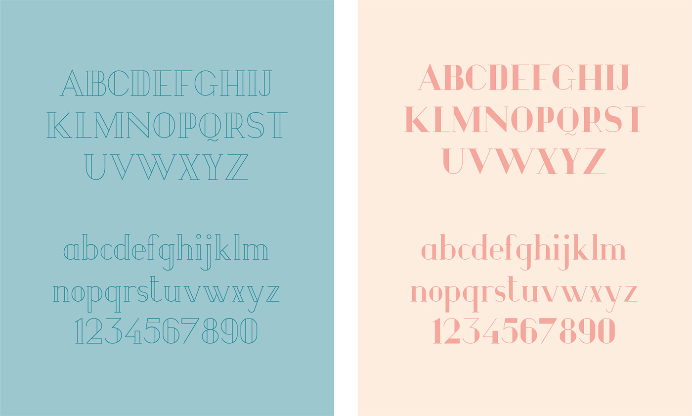 type Typeface graphic design  typography   font font design font family modern serif tipo