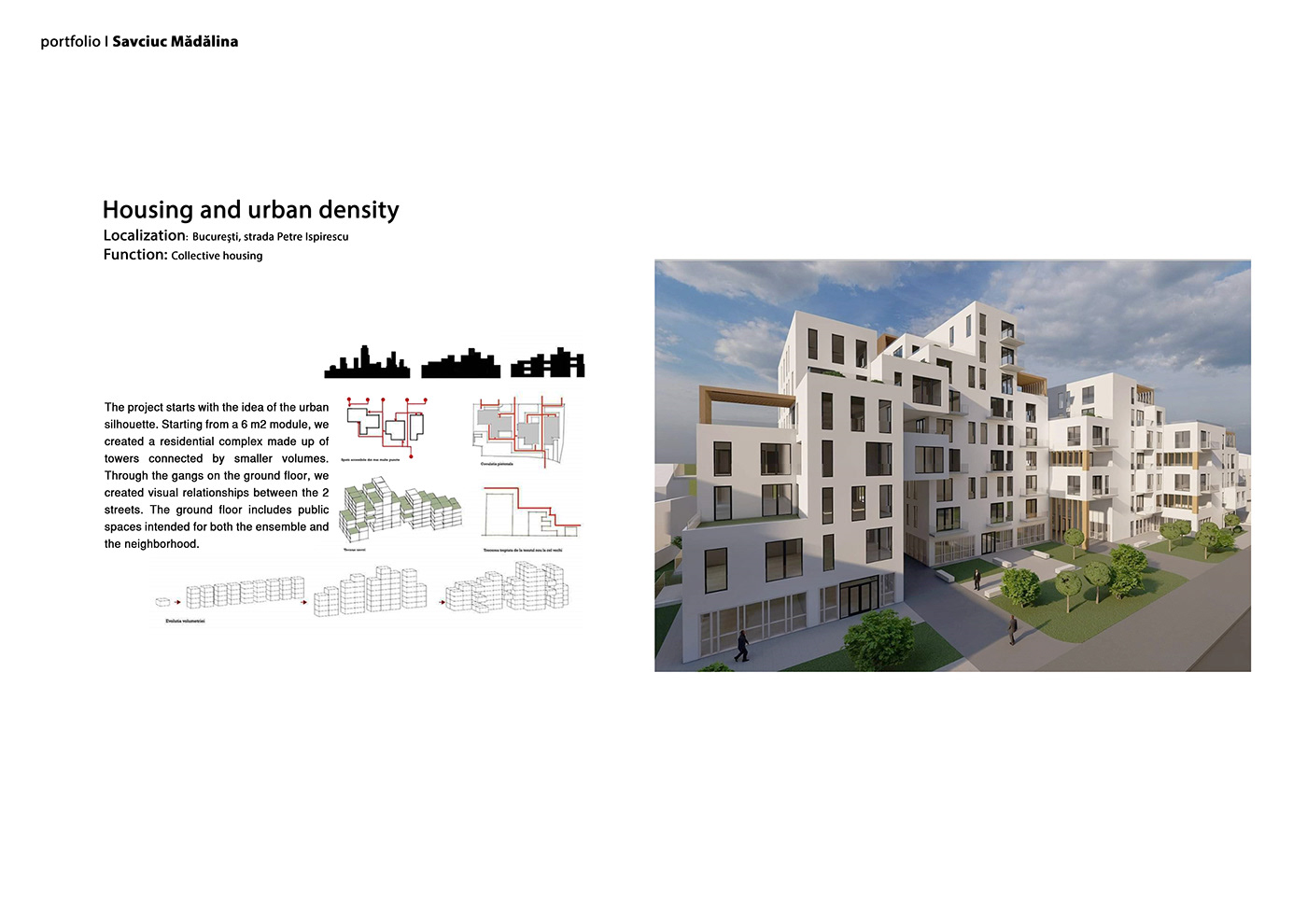 3D architecture architecture design AutoCAD lumion modern Render visualization collective houses Housing Project