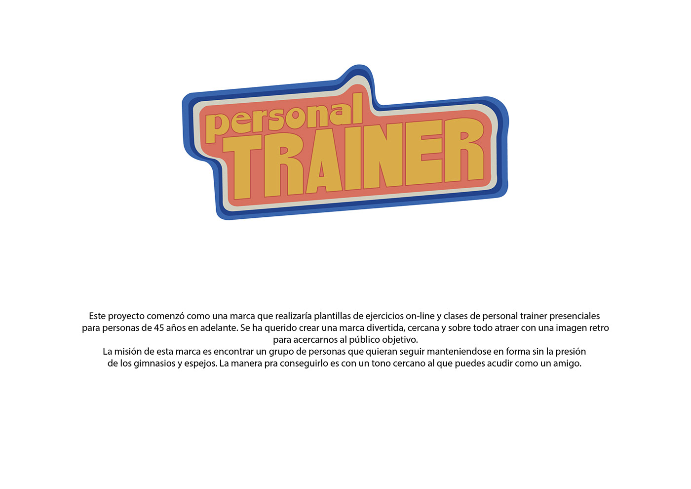 70's Advertising  branding  Corporate Identity Identidad Corporativa Logotipo personal trainer Retro