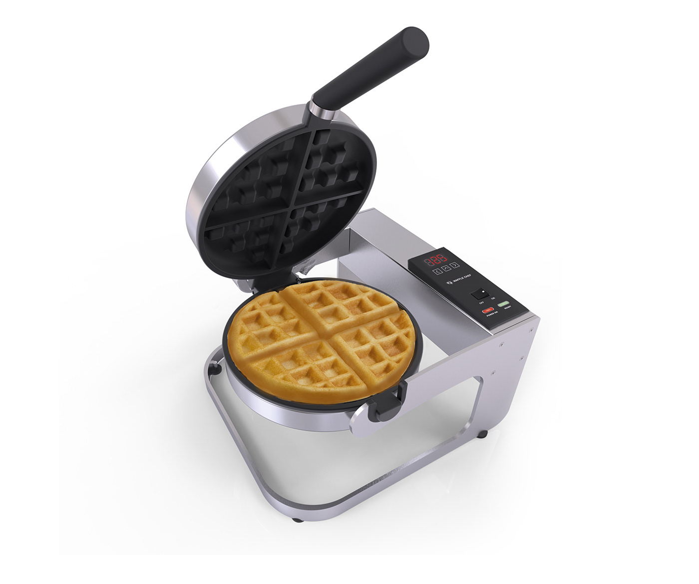 Waffle iron maker product design  chef industrial design  waffle Food  professional
