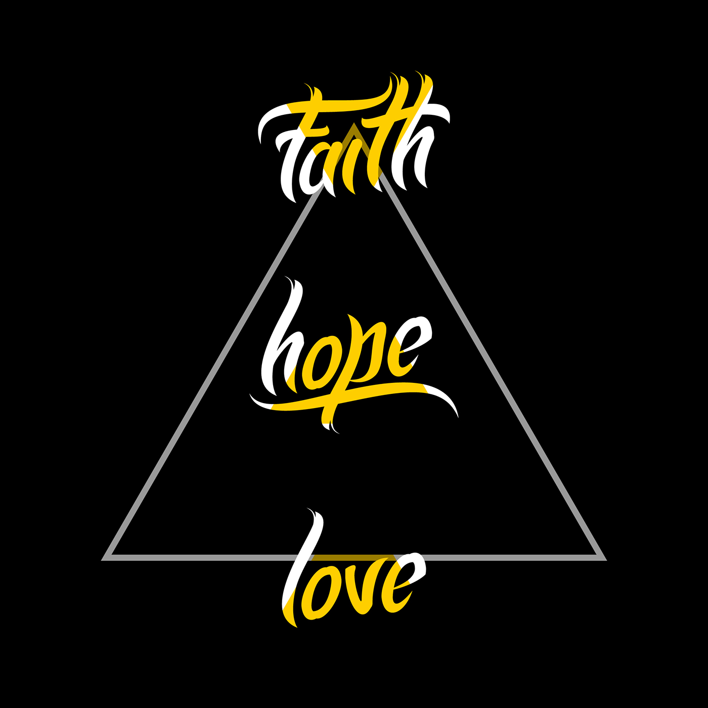 faith hope Love vector typography   Illustrator fonts