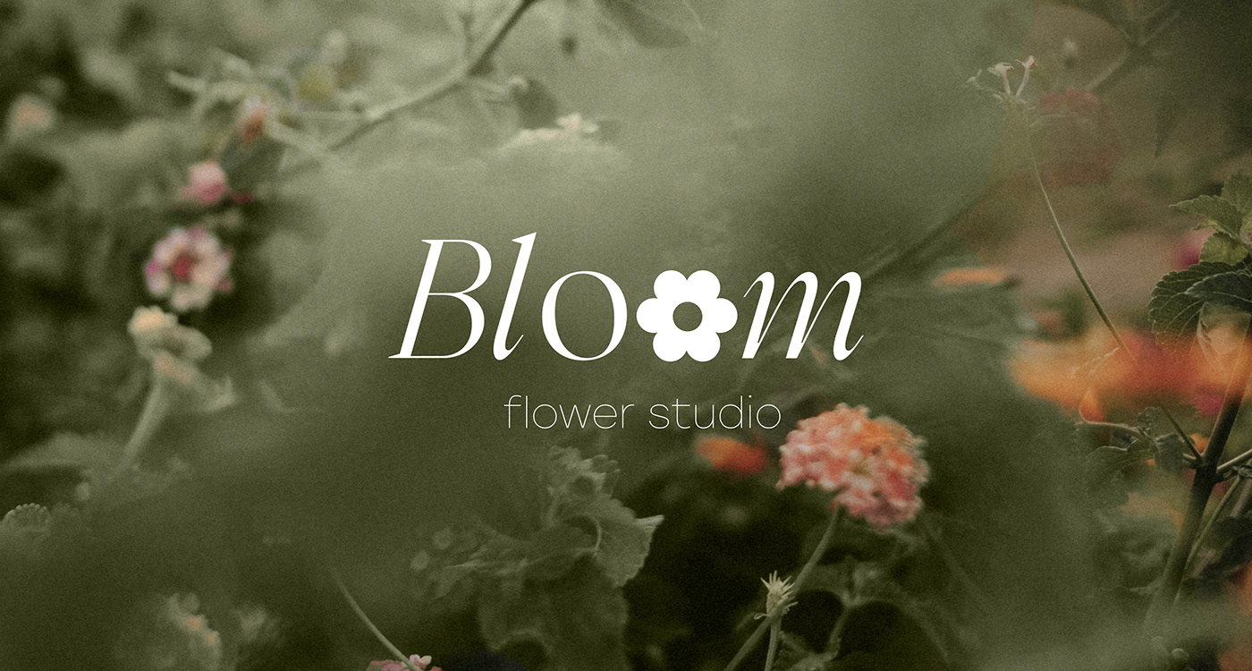 design brand identity Flower Shop flower studio Logotype Brand Design adobe illustrator visual identity flower logo floral