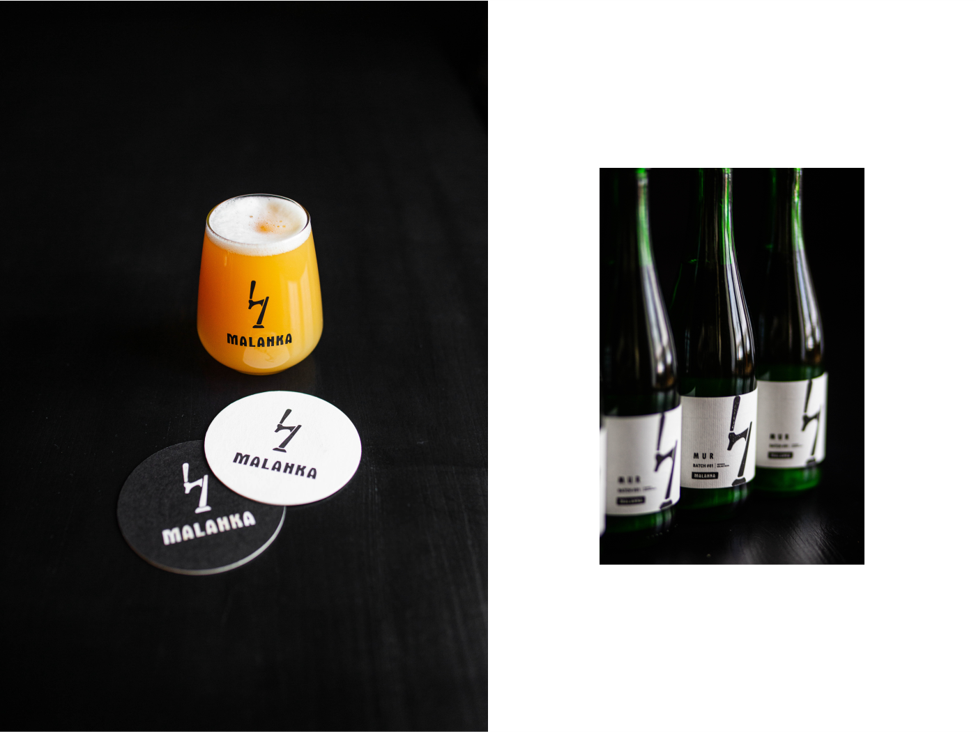 beer bottle design Label logo Logotype Minimalism Packaging