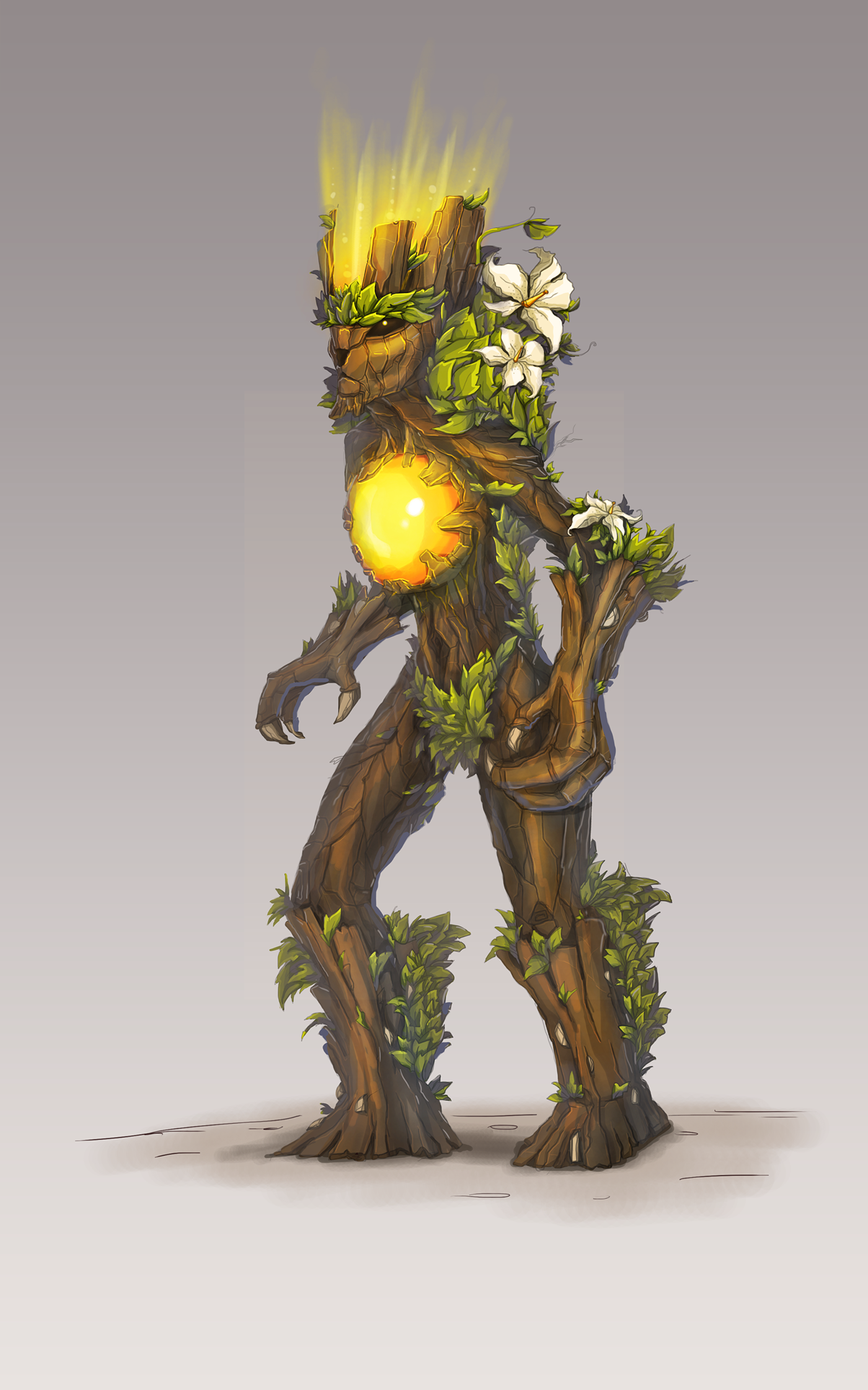 game dryad forest man body plants Character match3 sweet Candy