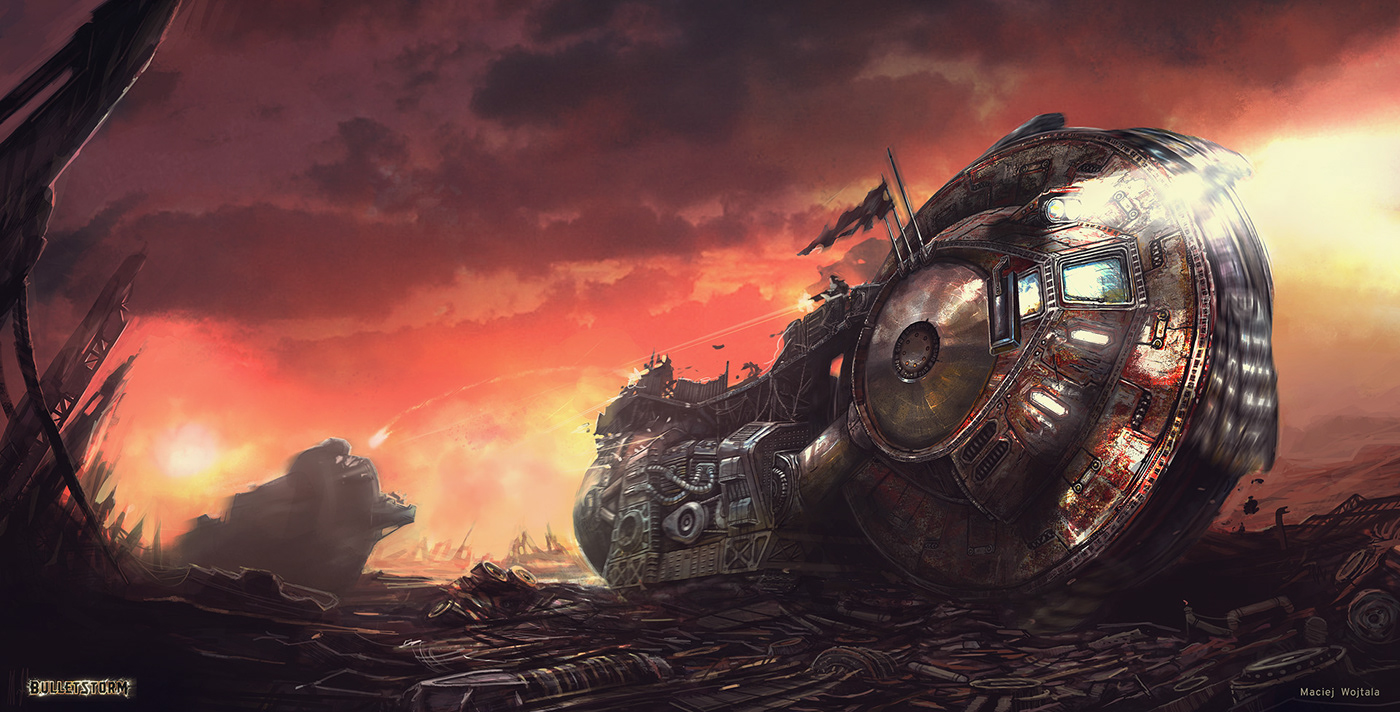 bulletstorm peoplecanfly epicgames spaceship sci-fi game concept
