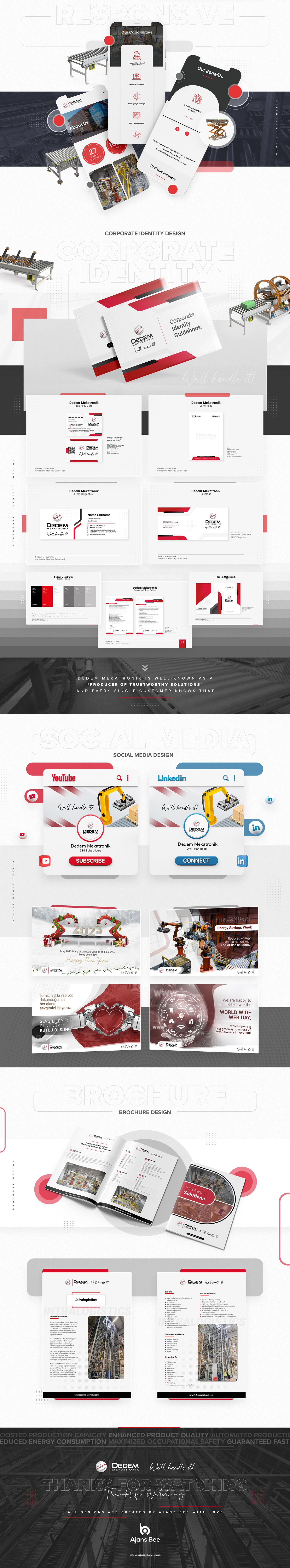 brand identity branding  design identity robotic social media UI UI/UX Web Design  Website