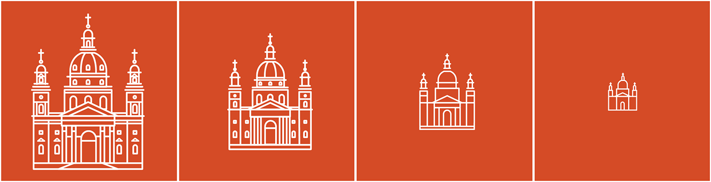 basilica budapest logo concept gold Icon