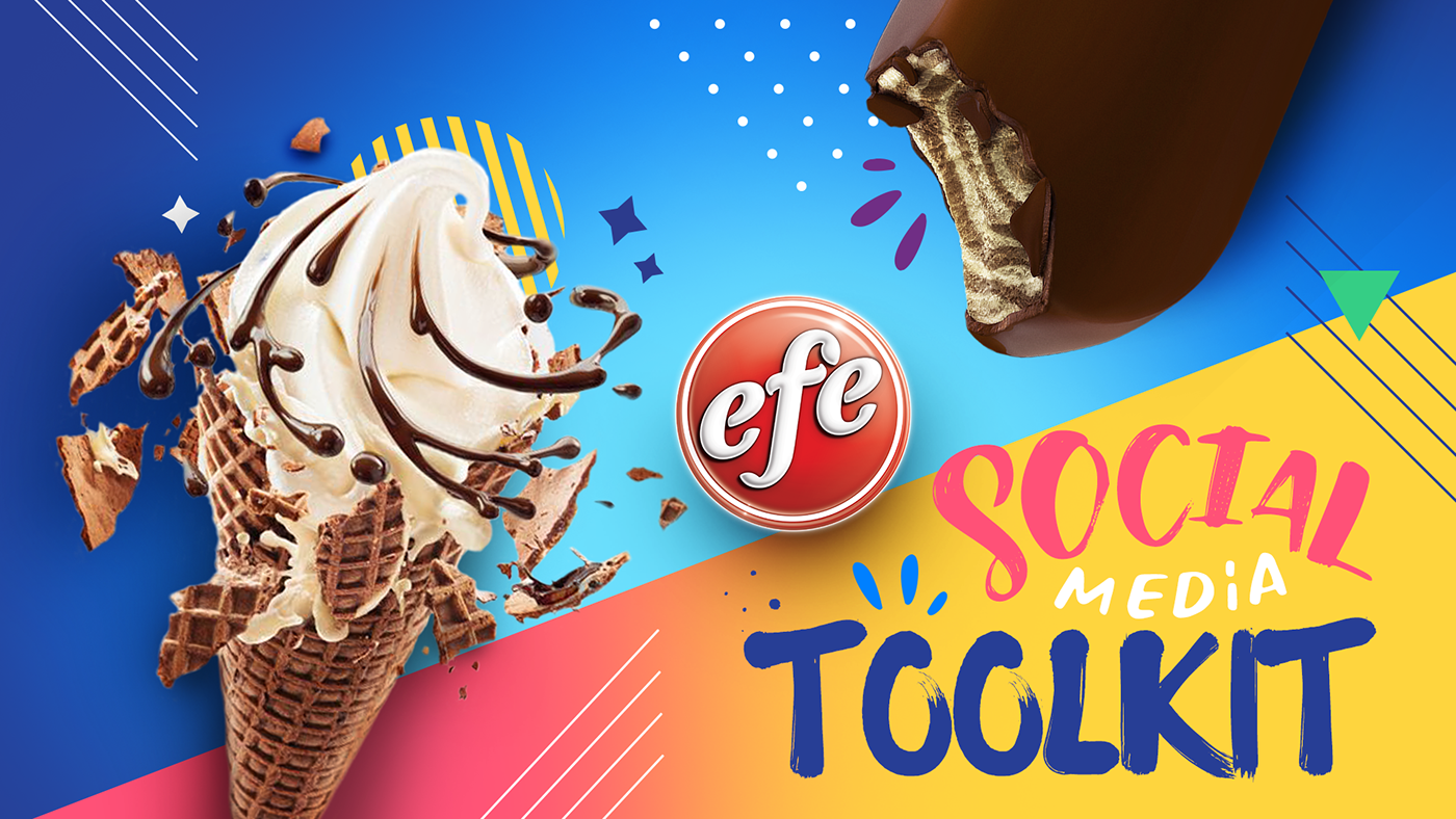 branding  colors design Food  post Style trend graphic design  ice cream social media