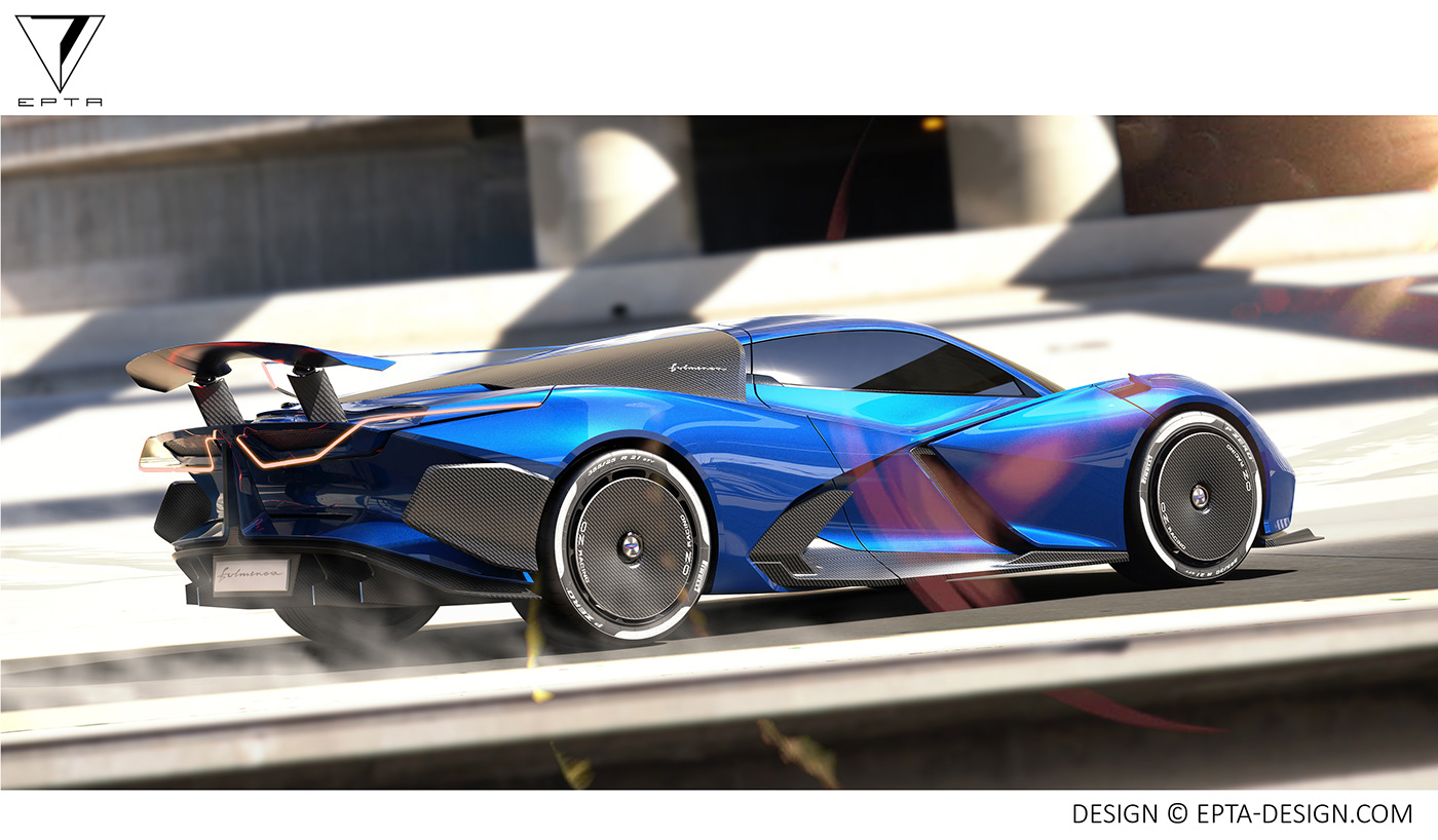 car design design digitalart EPTA Design ev hypercar Racing Car Style Vehicle Design