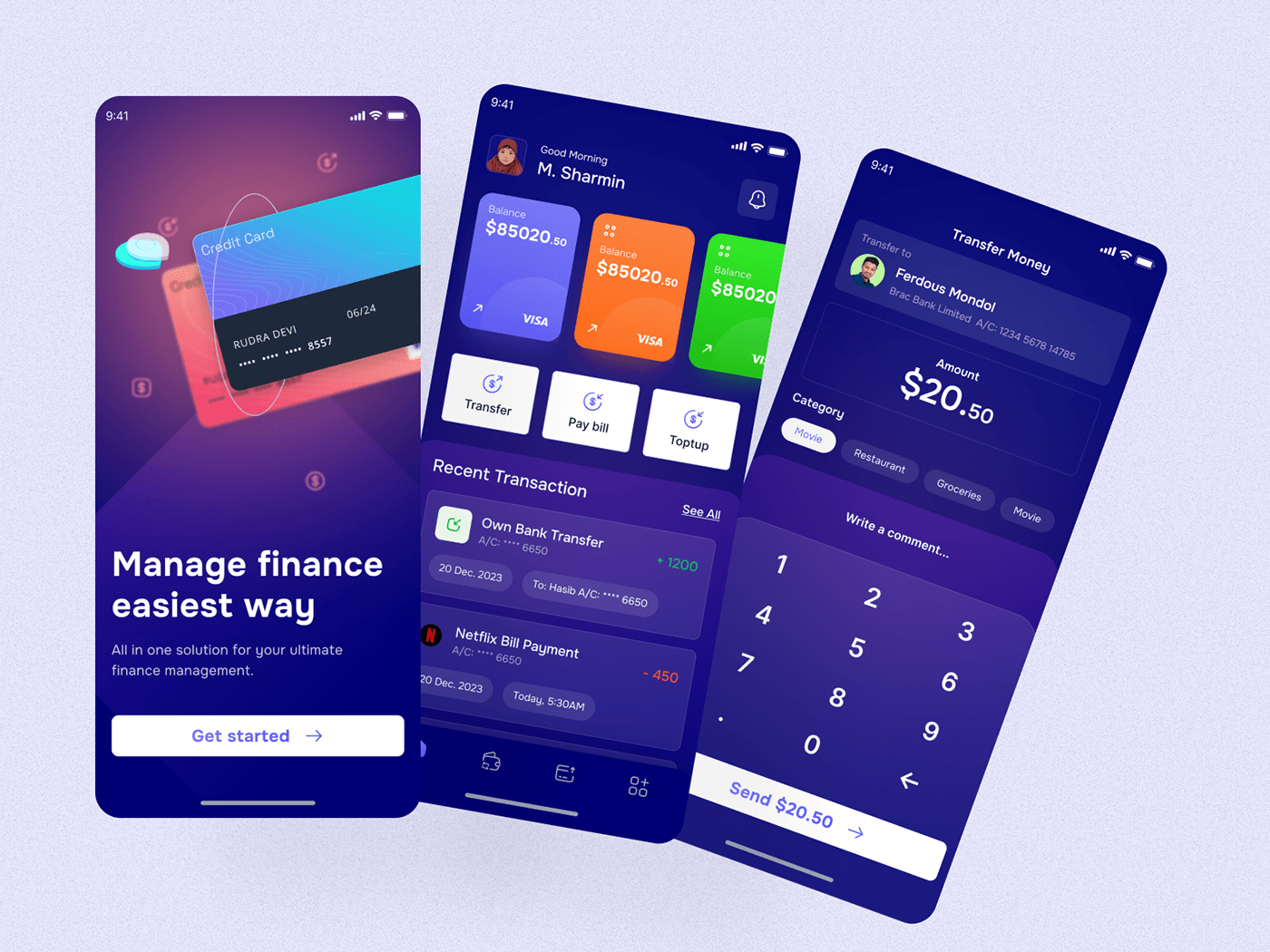 banking banking app UI/UX design ElegantUIUX FuturisticBanking InteractiveUX SeamlessUX transaction UserCentricDesign