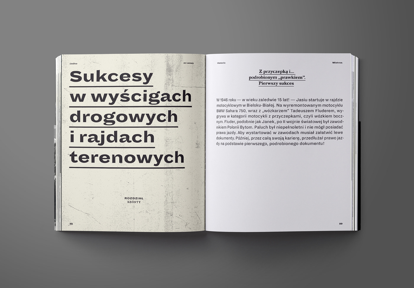 benzyna book Bookdesign design Mistrz papier print printdesign rajdy rallies