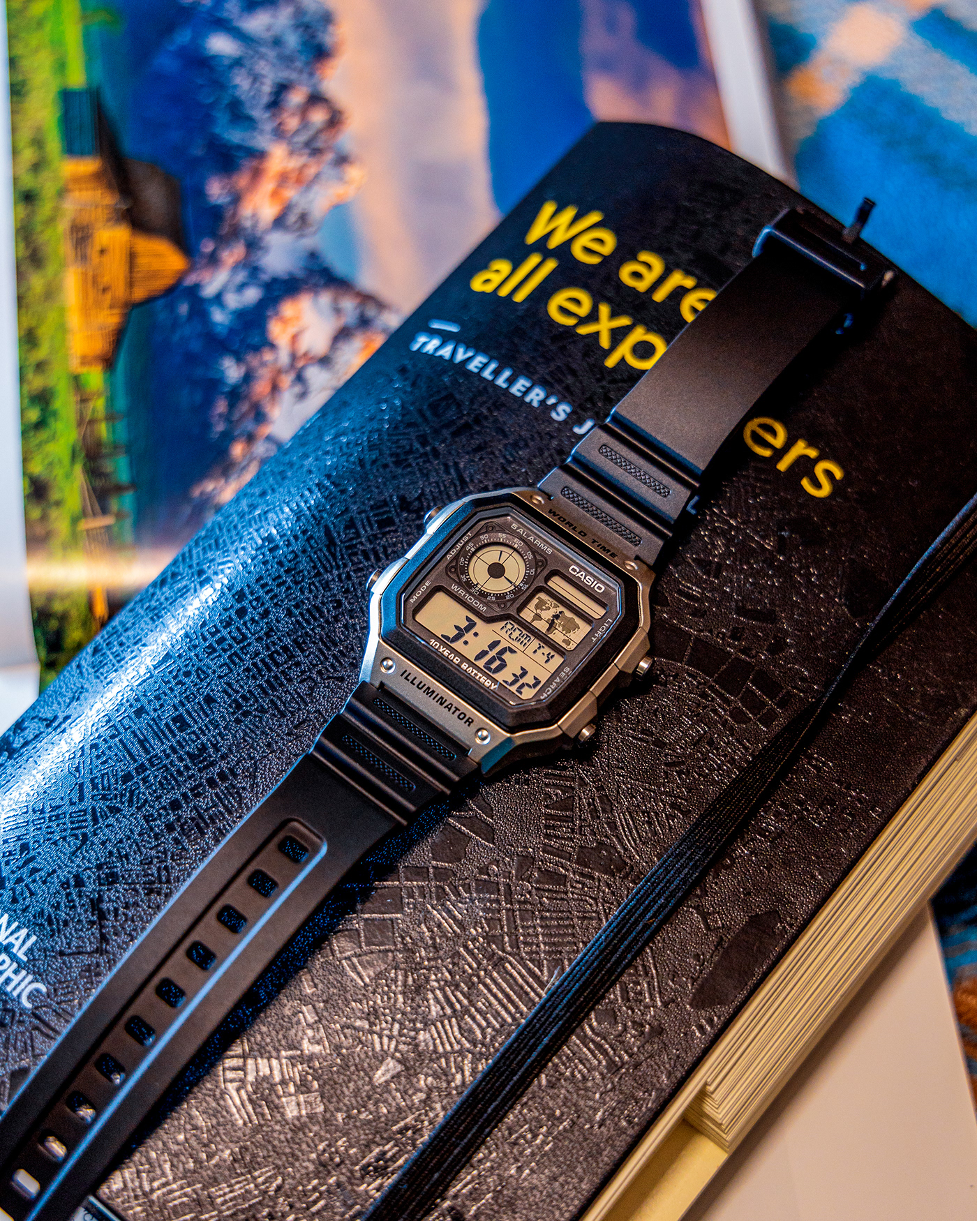 Advertising  Casio Casio Watches national geographic photographer product Product Photography still life watch watch photography