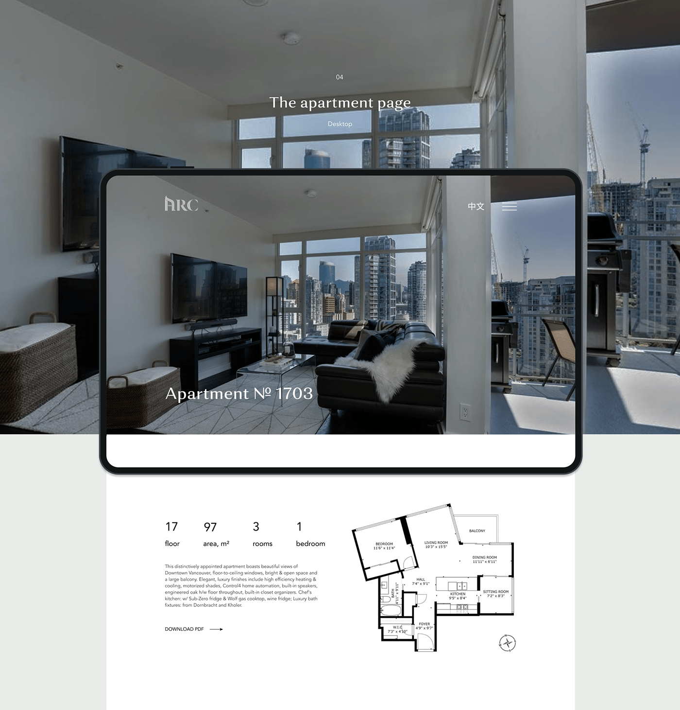 animation  apartments architecture landing real estate redesign UI ux Webdesign Website