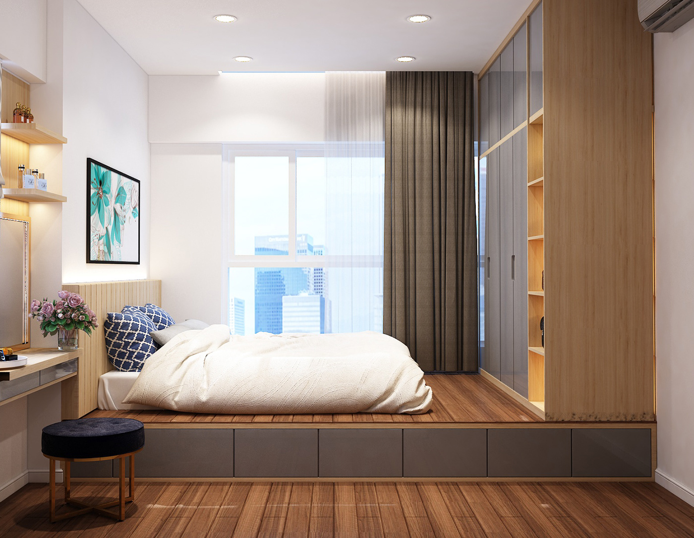 2 bedroom 3d design interior design  Livingroom design minimalist design