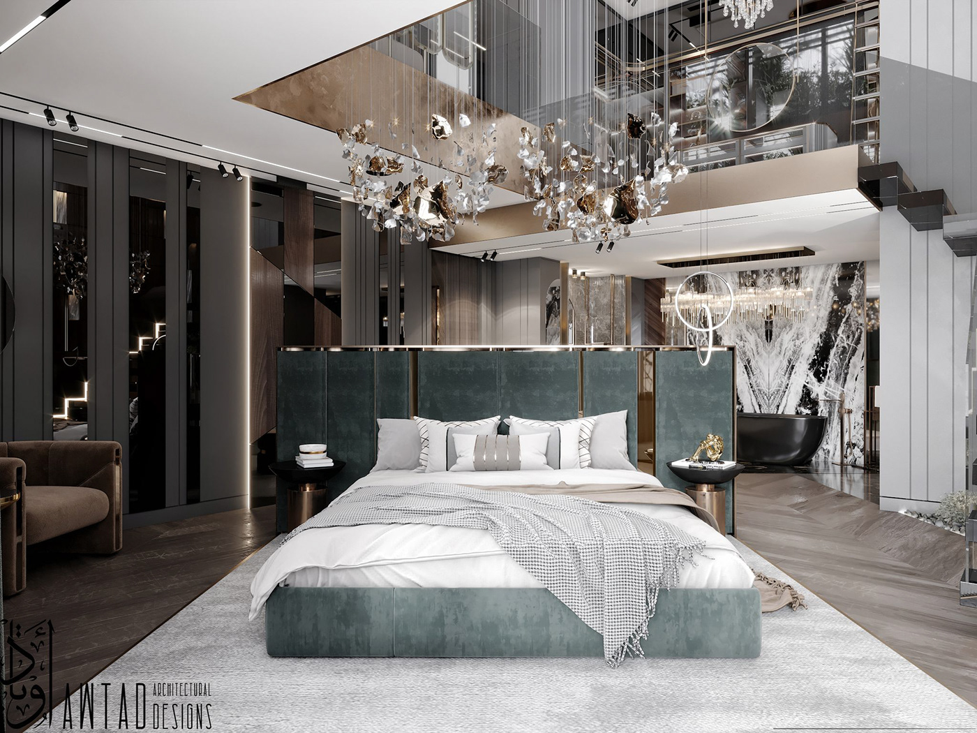 bedroom bedroom design elegant Interior interior design  luxury modern