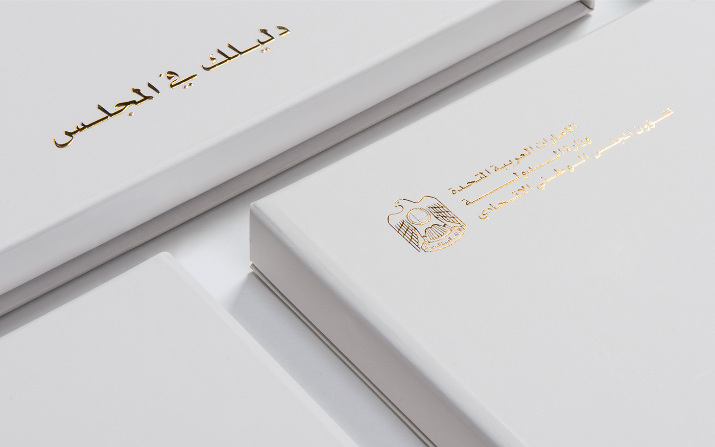 Abu Dhabi UAE MFNCA publication arabic typography   minimal
