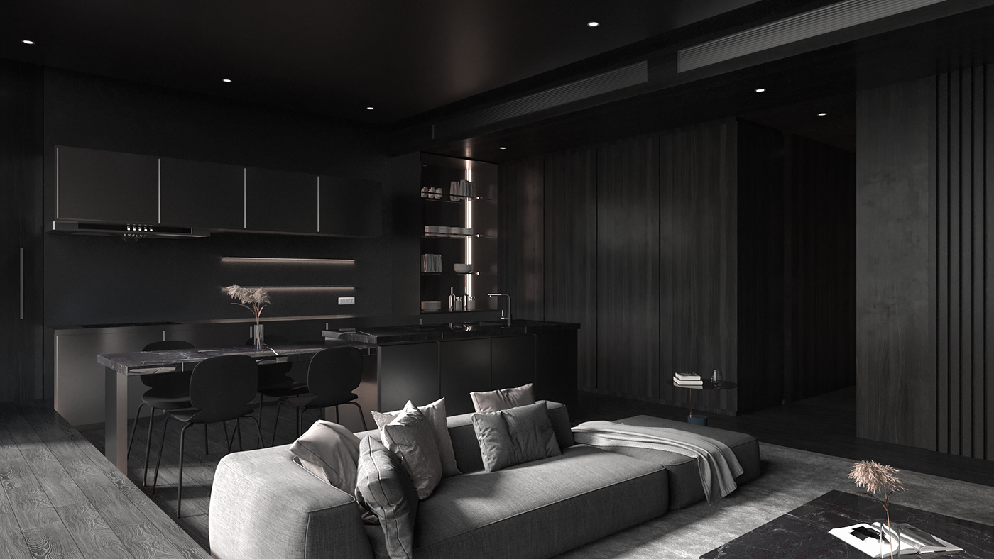 architecture design Interior interior design  luxury singapore singapore home apartment archviz D&K Groupe