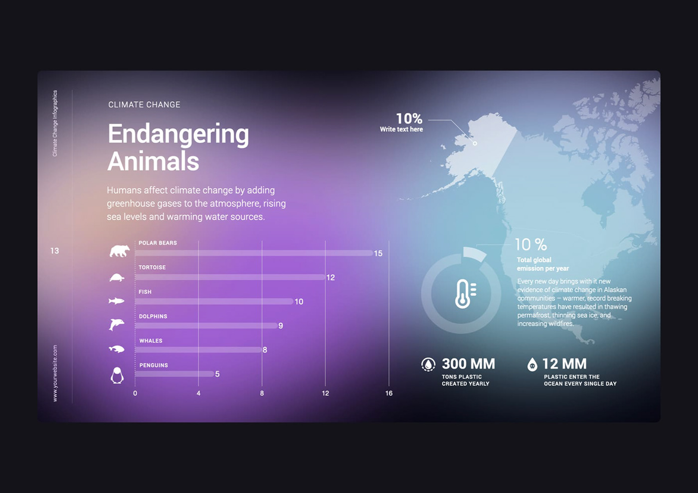 infographics Keynote modern presentation template